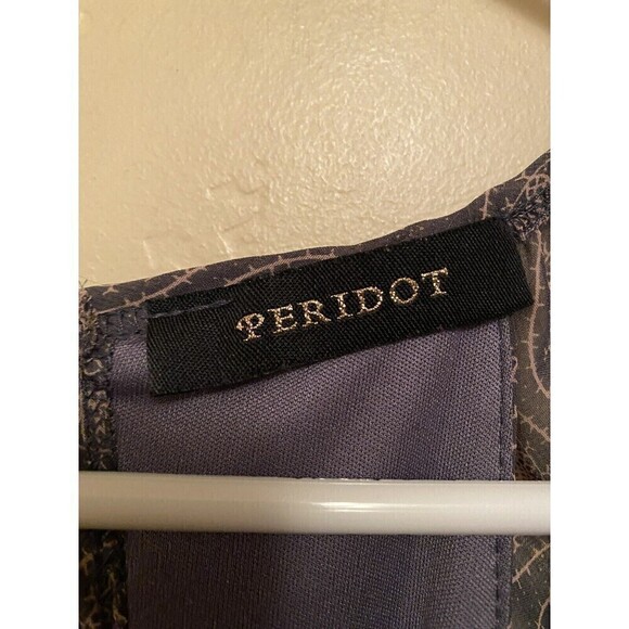 Peridot Sheer Blouse W/medallions Sz.M - Picture 4 of 5